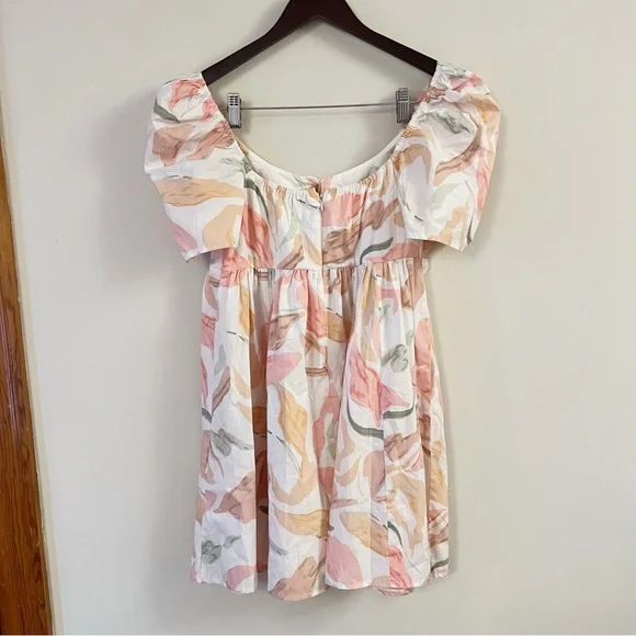 Abercrombie & Fitch Floral Mini Dress - Pink and Green - Picture 7 of 11